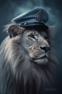 harry_S_Lion_wild_long_blue_hair_wears_a_police_helmet_softblue_c311c947-ecde-4756-ba0b-6891444ba63e
