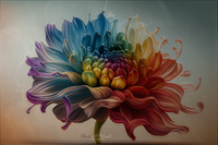 harry_S_Rainbow_colored_flower_on_a_soft_background._Extremely__82db9f28-25dc-4a1b-823b-7a8214709114