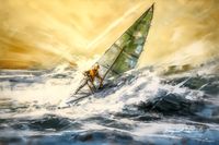 digitalvisuals_A_windsurfer_surfing_on_a_rough_sea_impasto_oil__39751b23-aafb-456d-aad2-f8c6db5c09f6